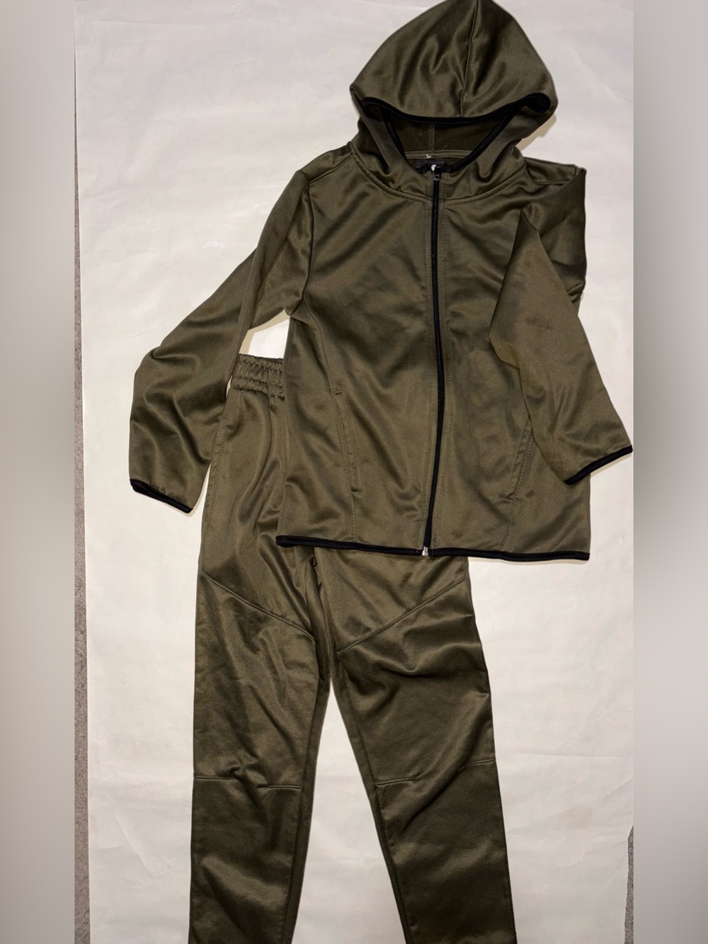 New Balance Olive Green Hooded Track Suit Size 8